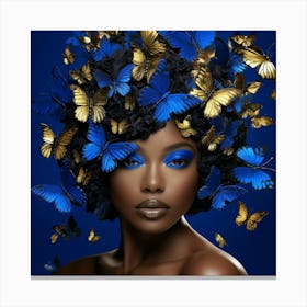 Blue Butterflies 3 Canvas Print