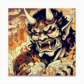 Oni S Wrath 3 Canvas Print