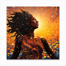 Woman With Dreadlocks 1 Canvas Print