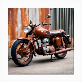 Vintage Motorcycle Canvas Print