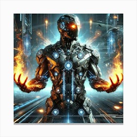 Kael Ashheart Elemental Augmentation Sci Fi Canvas Print