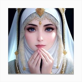 Muslim Girl Canvas Print