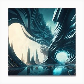 Futuristic City 21 Canvas Print