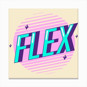 Flox Retro Canvas Print