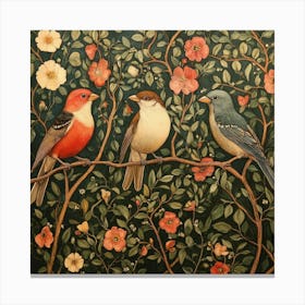 Birds On A Branch Art 20 Canvas Print