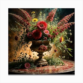 Flowers In A Vase 12 Canvas Print