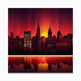 New York City Skyline 25 Canvas Print