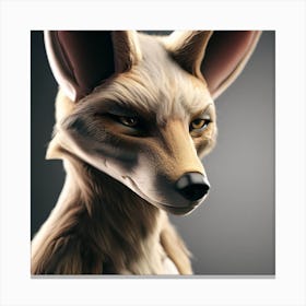 Fox looking Canvas Print