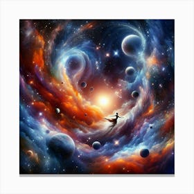 Space Painting Canvas Print