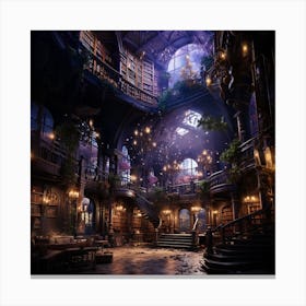 Enchanted Library Canvas Print