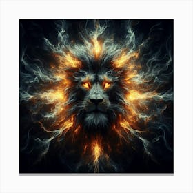 Fire Lion 5 Canvas Print
