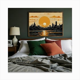 Leonardo Lightning Sunday Morning Bedroom Art 2 Canvas Print