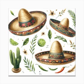 Sombrero 3 Canvas Print