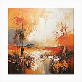 Landscape Abstract Bold Colours Dynamic Compositions Canvas Print