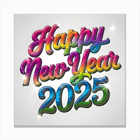 Happy New Year 2025 9 Canvas Print