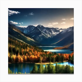 Autumn Landscape - Autumn Stock Videos & Royalty-Free Footage Canvas Print