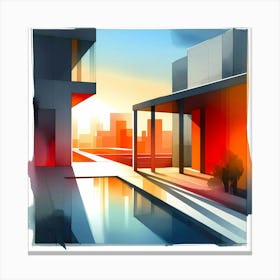 Cityscape 17 Canvas Print