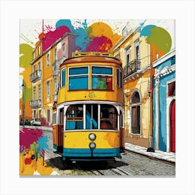 Lisbon Tram 5 Canvas Print