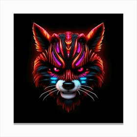 Neon Fox 2 Canvas Print