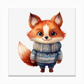 Cute Fox 7 Canvas Print