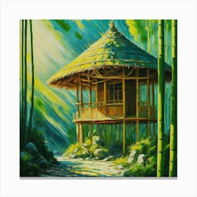 Bamboo Hut 1 Canvas Print