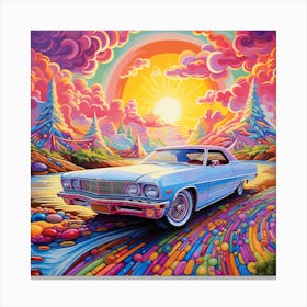 Colorful Car Canvas Print