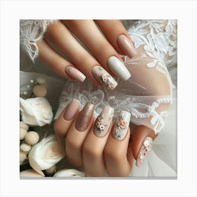 Wedding Nails 3 Canvas Print