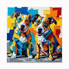 Two Dogs 2 Canvas Print