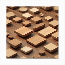 Wooden Blocks Canvas Print