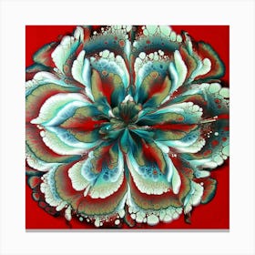 Abstract Flower Painting 1 Canvas Print