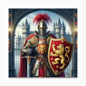 Knight In Shining Armor 1 Canvas Print