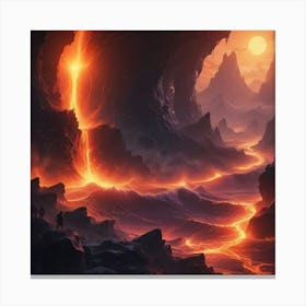 Lava Cave Canvas Print