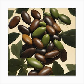 Olives On A Tree Canvas Print