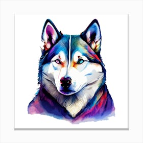 Siberian Husky Animal Wall Art Canvas Print