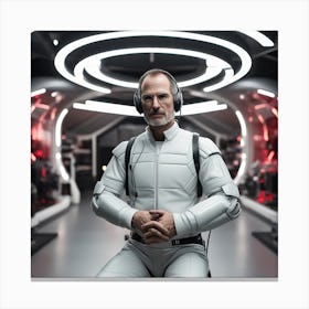 Steve Jobs In Space 3 Canvas Print