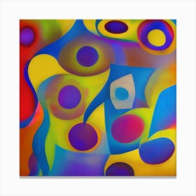 Painted Shapes Canvas Print