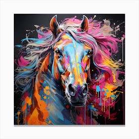 Grafitti Horse 1 Canvas Print