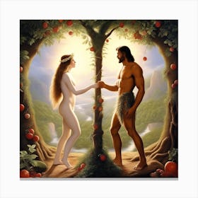 Adam And Eve 10 Canvas Print