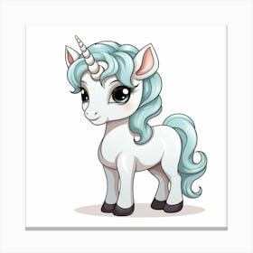 Cute Unicorn 284 Canvas Print