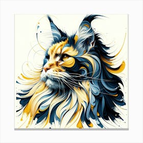 Maine Coon Cat 02 Canvas Print