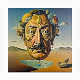 Dali painting what's in his mind Canvas Print