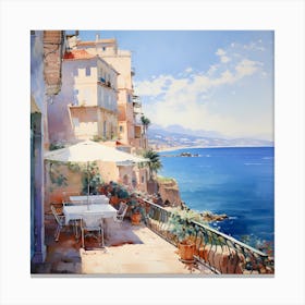Whispers of Amalfi: Seaside Sonata Canvas Print