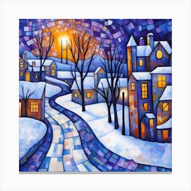 Winter Village 1 Canvas Print