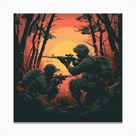 U.S. Soldiers Canvas Print