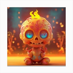 Day Of The Dead Baby Canvas Print