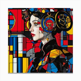 Stained Glass Painting 3 Canvas Print