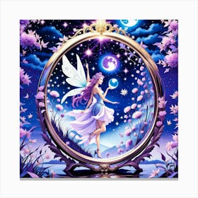 Fairy In The Moonlight 3 Canvas Print