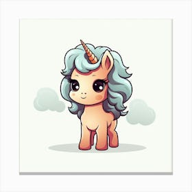 Cute Unicorn 228 Canvas Print