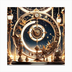 Clock Canvas Print