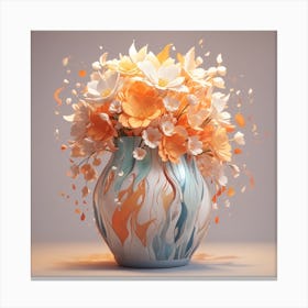 Flowers In A Vase Canvas Print